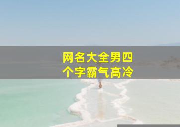 网名大全男四个字霸气高冷