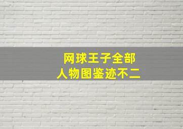 网球王子全部人物图鉴迹不二