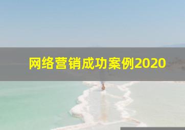 网络营销成功案例2020