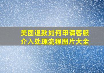 美团退款如何申请客服介入处理流程图片大全