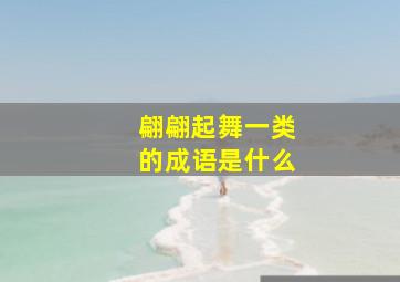 翩翩起舞一类的成语是什么