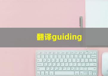 翻译guiding