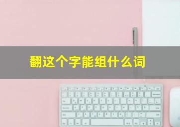 翻这个字能组什么词