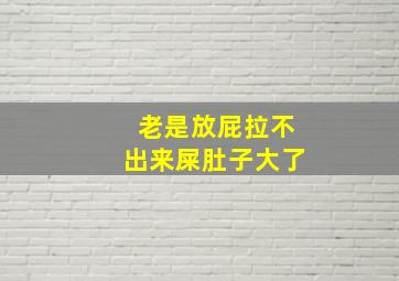 老是放屁拉不出来屎肚子大了