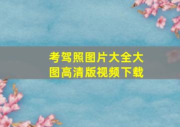 考驾照图片大全大图高清版视频下载