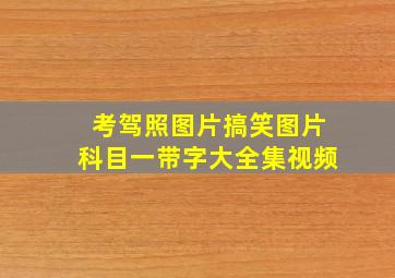 考驾照图片搞笑图片科目一带字大全集视频