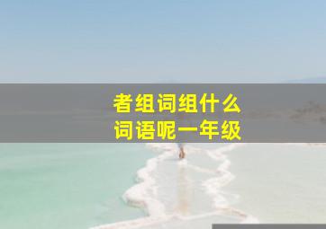 者组词组什么词语呢一年级