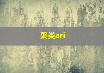 聚类ari