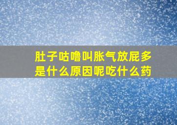 肚子咕噜叫胀气放屁多是什么原因呢吃什么药