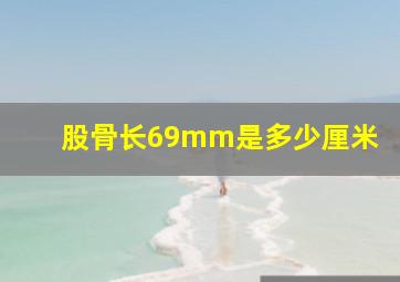 股骨长69mm是多少厘米