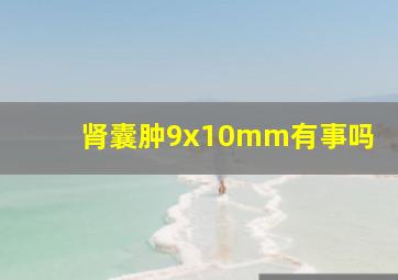 肾囊肿9x10mm有事吗