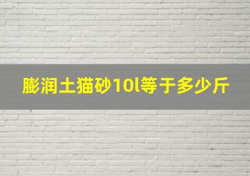 膨润土猫砂10l等于多少斤