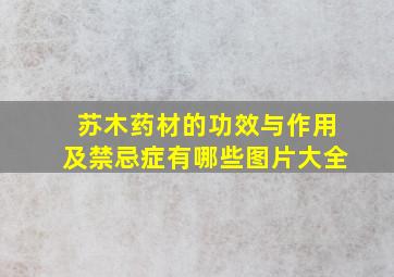 苏木药材的功效与作用及禁忌症有哪些图片大全