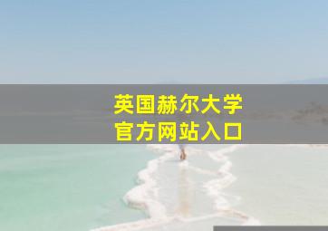 英国赫尔大学官方网站入口