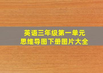 英语三年级第一单元思维导图下册图片大全