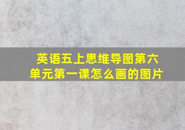 英语五上思维导图第六单元第一课怎么画的图片