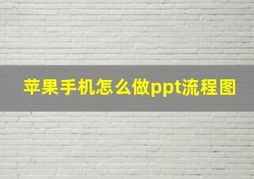 苹果手机怎么做ppt流程图