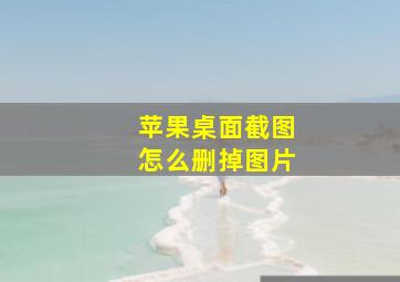 苹果桌面截图怎么删掉图片