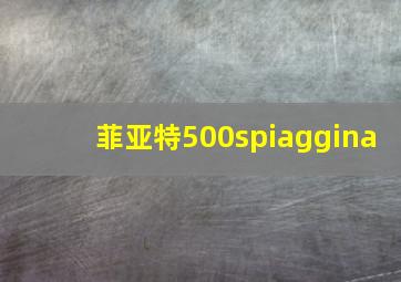 菲亚特500spiaggina