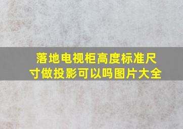 落地电视柜高度标准尺寸做投影可以吗图片大全