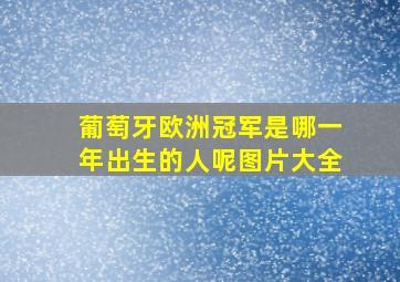 葡萄牙欧洲冠军是哪一年出生的人呢图片大全