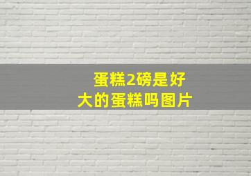 蛋糕2磅是好大的蛋糕吗图片