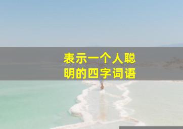 表示一个人聪明的四字词语