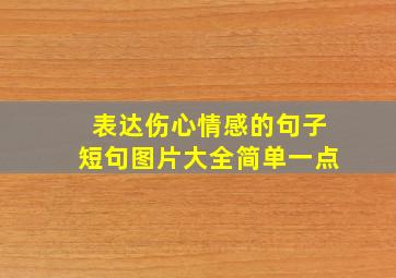 表达伤心情感的句子短句图片大全简单一点