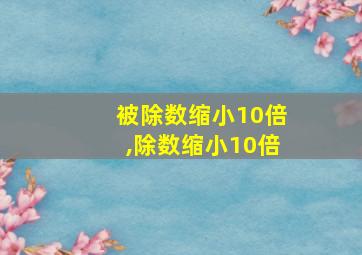 被除数缩小10倍,除数缩小10倍