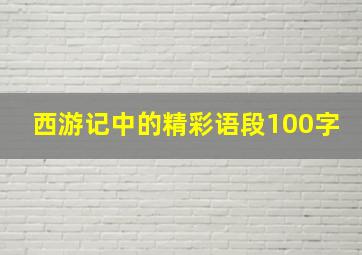 西游记中的精彩语段100字