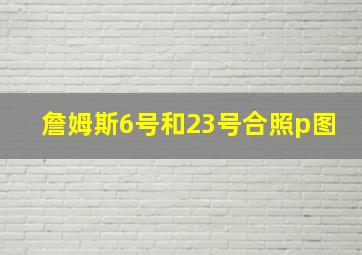 詹姆斯6号和23号合照p图