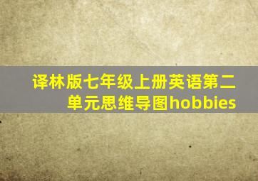 译林版七年级上册英语第二单元思维导图hobbies