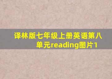 译林版七年级上册英语第八单元reading图片1