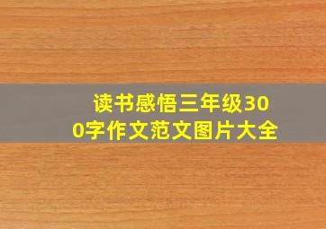 读书感悟三年级300字作文范文图片大全