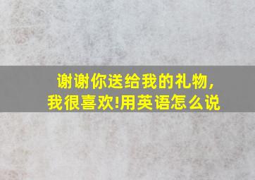 谢谢你送给我的礼物,我很喜欢!用英语怎么说