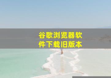 谷歌浏览器软件下载旧版本