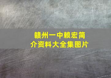 赣州一中赖宏简介资料大全集图片