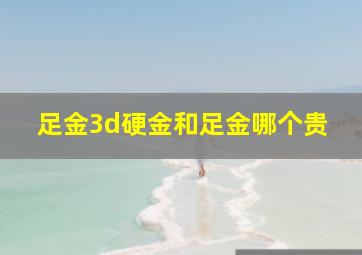 足金3d硬金和足金哪个贵