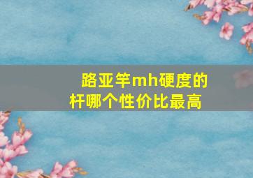 路亚竿mh硬度的杆哪个性价比最高