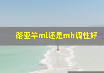 路亚竿ml还是mh调性好