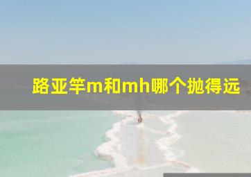 路亚竿m和mh哪个抛得远