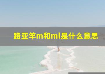 路亚竿m和ml是什么意思