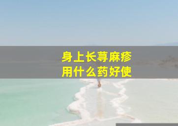 身上长荨麻疹用什么药好使