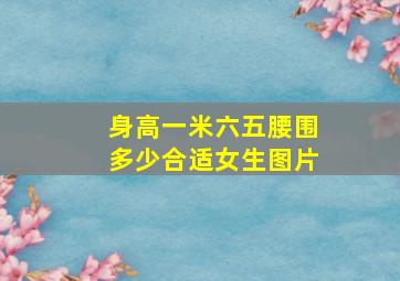 身高一米六五腰围多少合适女生图片