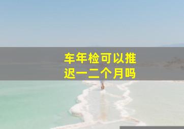 车年检可以推迟一二个月吗