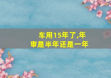 车用15年了,年审是半年还是一年