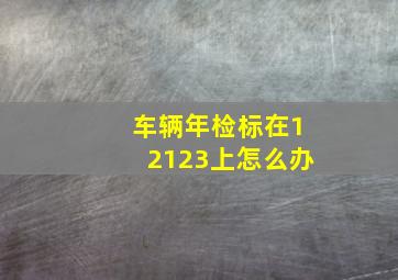 车辆年检标在12123上怎么办