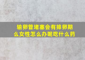 输卵管堵塞会有排卵期么女性怎么办呢吃什么药