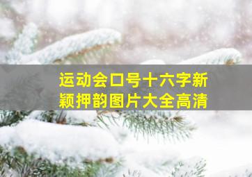 运动会口号十六字新颖押韵图片大全高清