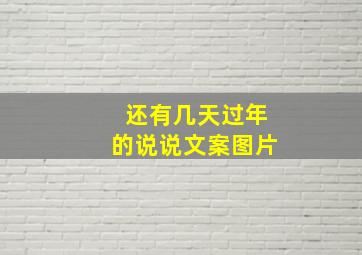 还有几天过年的说说文案图片